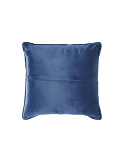 Cojín DKD Home Decor Azul Blanco Cuadrada Flores Neoclásico 45 x 10 x 45 cm