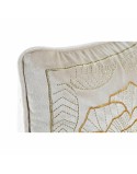 Cojín DKD Home Decor Dorado 50 x 10 x 30 cm Flores
