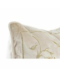 Cojín DKD Home Decor Dorado 45 x 10 x 45 cm Flores