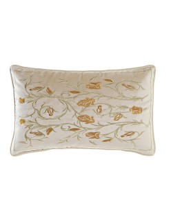 Cojín DKD Home Decor Dorado 50 x 10 x 30 cm Flores
