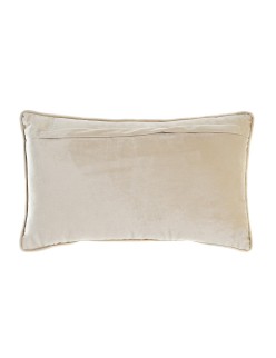 Cushion DKD Home Decor Golden 50 x 10 x 30 cm Flowers