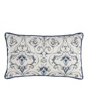 Cojín DKD Home Decor Azul 50 x 10 x 30 cm Flores
