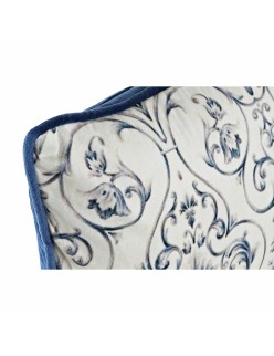 Cojín DKD Home Decor Azul 50 x 10 x 30 cm Flores