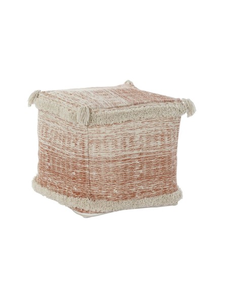 Cojín DKD Home Decor De suelo Naranja 40 x 40 x 40 cm Flecos Urbano Cojín DKD Home Decor De suelo Naranja 40 x 40 x 40 cm Flecos Urbano