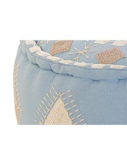 Cushion DKD Home Decor Floor Blue 60 x 60 x 25 cm