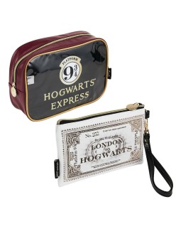 Neceser de Viaje Harry Potter 20 % Poliéster 80 % PVC 2 Piezas