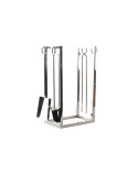 Soporte para Leña DKD Home Decor Acero Inoxidable (30 x 20 x 60 cm)