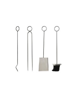 Soporte para Leña DKD Home Decor Acero Inoxidable (30 x 20 x 60 cm)