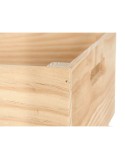 Caja de Almacenaje Madera de pino Marrón natural (30 x 30 x 30 cm)