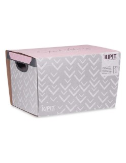 Set de Cajas Organizadoras Apilables Kipit Vibes Plástico 29 x 23,5 x 39 cm