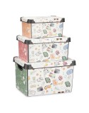 Set de Cajas Organizadoras Apilables Kipit Memories Plástico 29 x 23,5 x 39 cm