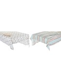 Tovaglia e tovaglioli DKD Home Decor 9 Pezzi 2 Unità 150 x 250 x 0,5 cm Grigio Blu cielo