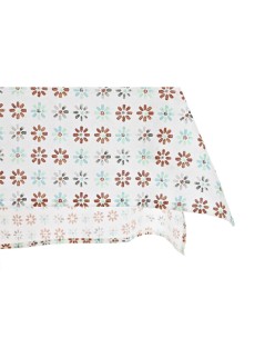 Toalha e guardanapos DKD Home Decor 9 Peças 2 Unidades 150 x 250 x 0,5 cm Cinzento Azul celeste