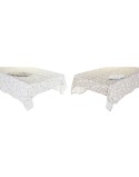 Tovaglia e tovaglioli DKD Home Decor 9 Pezzi 2 Unità 150 x 250 x 0,5 cm Beige Rosa Bianco Verde Marrone Chiaro