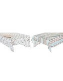 Toalha e guardanapos DKD Home Decor 2 Unidades 150 x 150 x 0,5 cm Cinzento Azul celeste