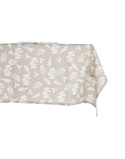 Tovaglia e tovaglioli DKD Home Decor 2 Unità 150 x 150 x 0,5 cm Beige Bianco Marrone Chiaro
