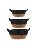 Set di Cestini Marrone Nero