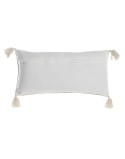 Cushion DKD Home Decor 60 x 10 x 30 cm Beige Blue Arab Fringe