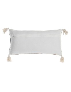 Cushion DKD Home Decor 60 x 10 x 30 cm Beige Blue Arab Fringe
