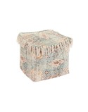 Cojín DKD Home Decor De suelo Marrón Verde Flecos Árabe 40 x 40 x 40 cm