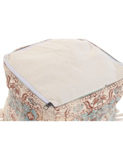 Cuscino DKD Home Decor Da terreno Marrone Verde Frange Arabo 40 x 40 x 40 cm