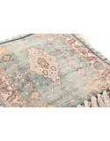 Cojín DKD Home Decor De suelo Marrón Verde Flecos Árabe 40 x 40 x 40 cm