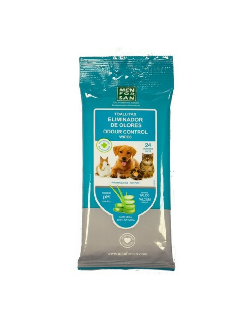 Salviettine Inumidite per Animali Domestici Menforsan (24 Pezzi)
