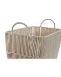 Set di Cestini DKD Home Decor Beige Metallo 39 x 29 x 31 cm 3 Pezzi