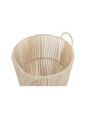 Juego de Cestas DKD Home Decor Beige Metal 42 x 42 x 51 cm 3 Piezas