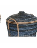 Juego de Cestas DKD Home Decor Azul Negro Boho 51 x 51 x 65 cm 3 Piezas