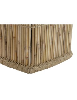 Set di Cestini DKD Home Decor Naturale Corda Bambù (46 x 46 x 55 cm)