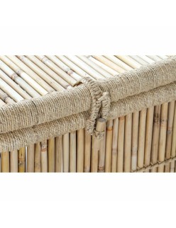 Set di Cestini DKD Home Decor Naturale Corda Bambù (46 x 46 x 55 cm)