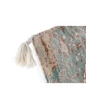 Cuscino DKD Home Decor Fez Azzurro 45 x 10 x 45 cm Frange