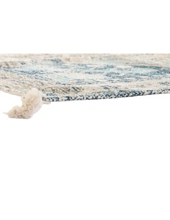 Tappeto DKD Home Decor Finitura invecchiata Azzurro Cotone Arabo (120 x 180 x 1 cm)