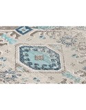Tappeto DKD Home Decor Finitura invecchiata Azzurro Cotone Arabo (120 x 180 x 1 cm)