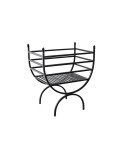 Leñera DKD Home Decor Negro Acero 48 x 30 x 57 cm Soporte para Leña