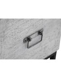 Truhe DKD Home Decor aus Keramik Grau Weiß Mango-Holz (116 x 40 x 50 cm)