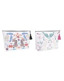 Toilet Bag DKD Home Decor Beige White Multicolour Modern (33 x 8 x 21 cm) (2 Units)