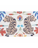 Toilet Bag DKD Home Decor Beige White Multicolour Modern (33 x 8 x 21 cm) (2 Units)
