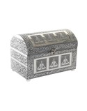 Caja-Joyero DKD Home Decor Verde Plateado Madera Aluminio 25 x 15 x 18 cm