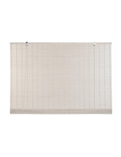Roller blinds DKD Home Decor Varnished White Bamboo 120 x 2 x 230 cm