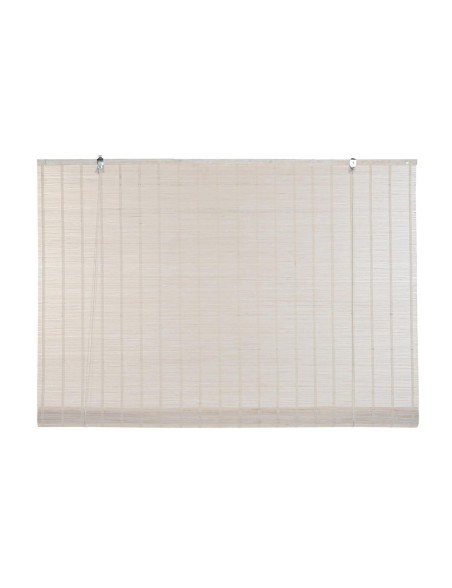 Roller blinds DKD Home Decor Varnished White Bamboo 120 x 2 x 230 cm