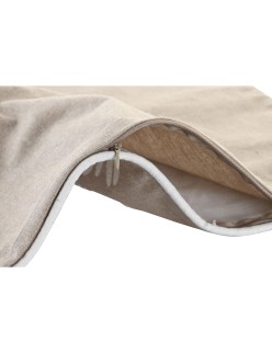 Funda de cojín DKD Home Decor Hojas Marrón 50 x 1 x 50 cm