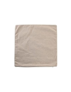 Funda de cojín DKD Home Decor Hojas Marrón 50 x 1 x 50 cm