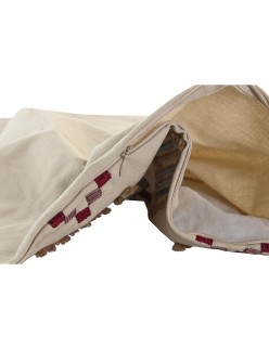 Funda de cojín DKD Home Decor Beige 50 x 1 x 50 cm