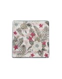 Funda de cojín DKD Home Decor Rosa Verde Tropical 50 x 1 x 50 cm