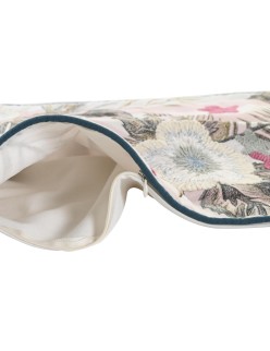 Funda de cojín DKD Home Decor Rosa Verde Tropical 50 x 1 x 50 cm