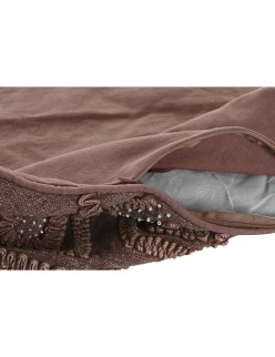 Capa de travesseiro DKD Home Decor Castanho Losangos 50 x 1 x 50 cm