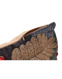 Funda de cojín DKD Home Decor 60 x 1 x 40 cm Hojas Multicolor