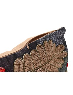 Funda de cojín DKD Home Decor 60 x 1 x 40 cm Hojas Multicolor